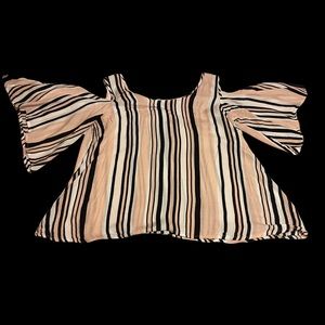 Medium Fashion Web cold shoulder top